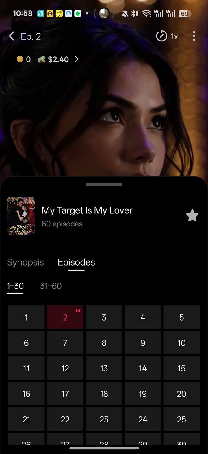 LiteShort Watch screen